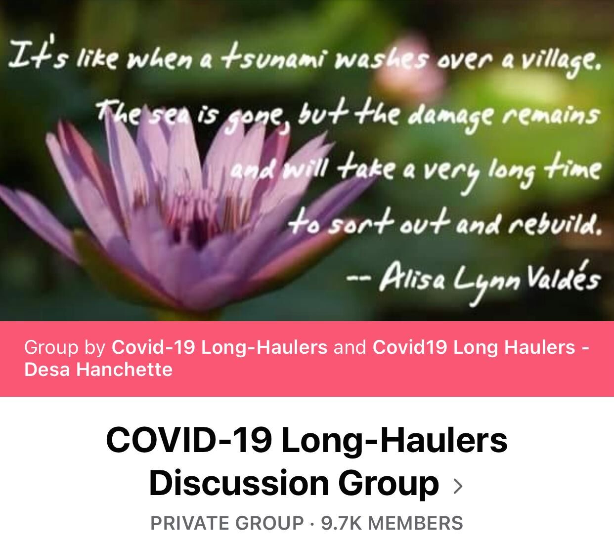COVID-19 Long-Haulers on Facebook